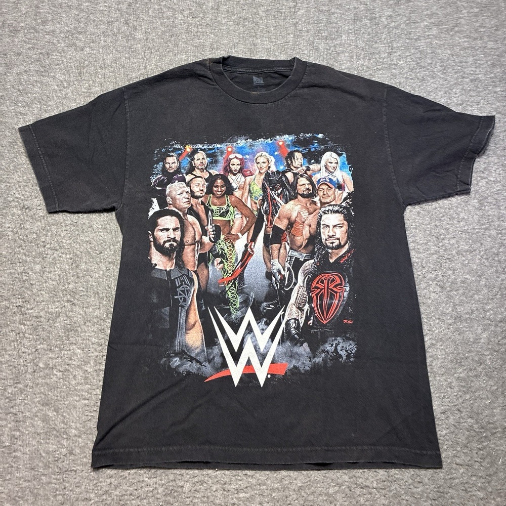 Vintage 2017 WWE Shirt Large Raw Smackdown Supershow Tour Wrestling Lesnar